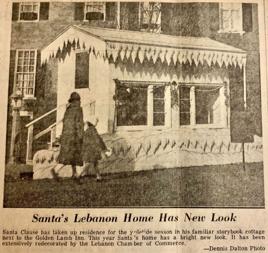 Santa's Lebanon, Ohio headquarters 1965